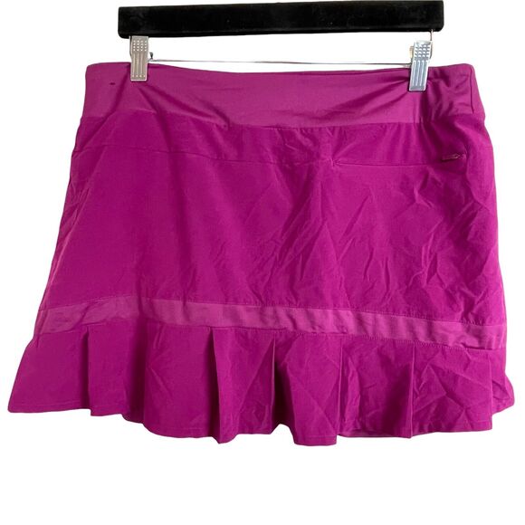 Nike Tennis Skirt AV3651-627 Size L Maroon 15" Woven Skort Athletic - Picture 6 of 9
